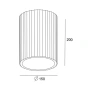 Surface downlight Molten Plaster E27