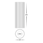 Surface downlight HV5851S-BLK-EXT  Nella 3CCT LED 7W IP65 12V