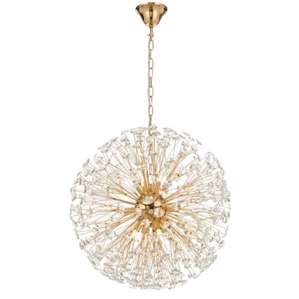 Round Pendant LERIDA 12 Lights GLD