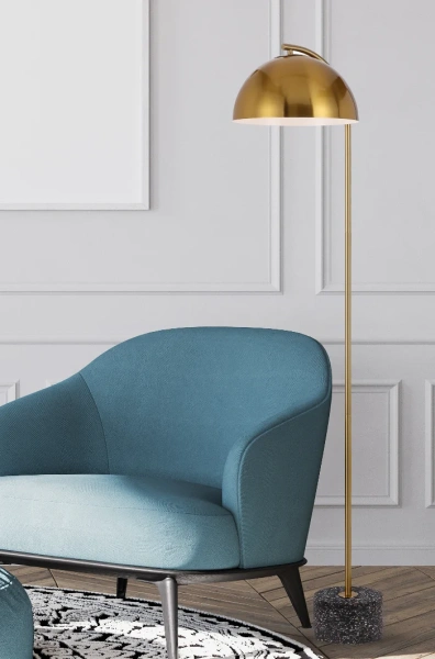 Floor lamp ORTEZ E27 H1500 TR GD