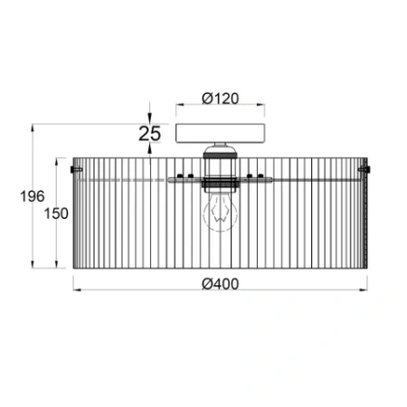 Pendant light MEDICI 400mm CTC GL