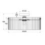 Pendant light MEDICI 400mm CTC GL