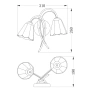 Wall light Coraline 2lt G9 ch/brs