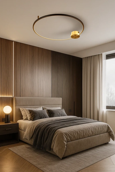 Ceiling wall lamp Aura C60 BK