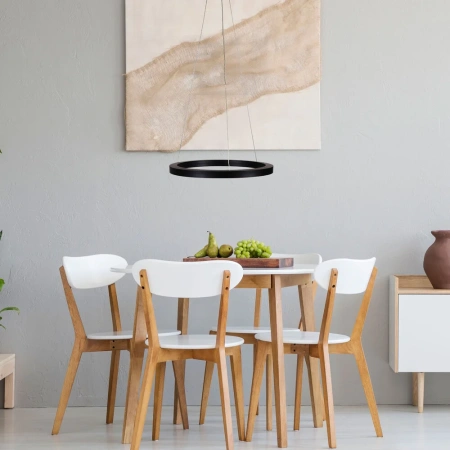 Pendant lamp NEBULA.60 CTS 60CM LED RING BLACK