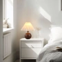Table lamp Orbelle E27 walnut