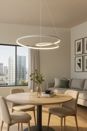 Pendant lamp Noize P80 LED 48W 3CCT WHT