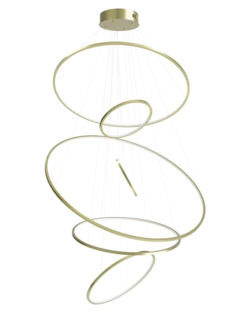Pendant lamp Aria Modern 6 ring LED 65W 3CCT BRS