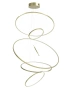 Pendant lamp Aria Modern 6 ring LED 65W 3CCT BRS