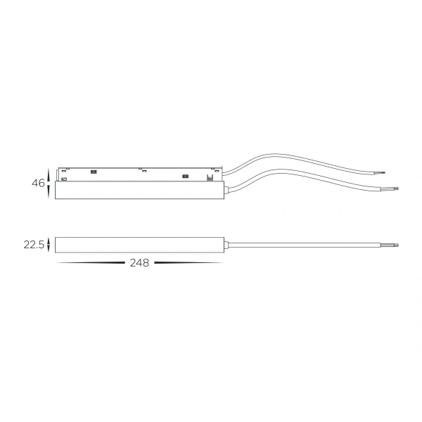 Track internal driver HCP-10291-100W BK 100W 48V