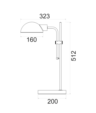 Table lamp Tettu E27 BLK
