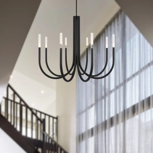 Pendant lamp Joshua 8 D98 LED 24W 3K BK