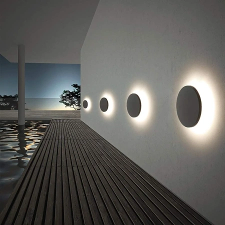 Wall light Halo TRI Colour LED 7W BLK