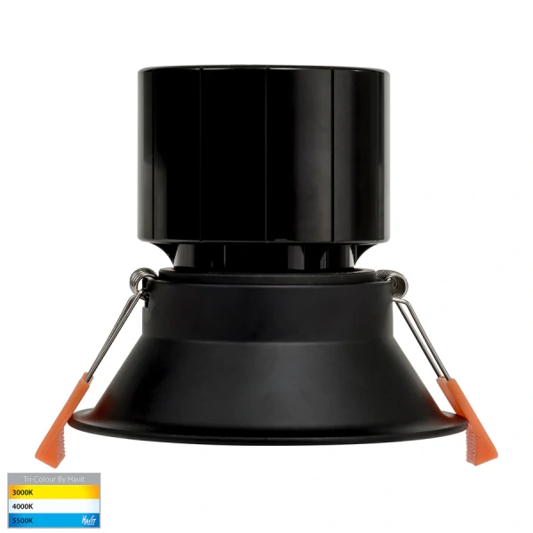 Recessed Downlight Prime Fixed Deep 3CCT LED 12W IP54 BLK Recessed Downlight Prime Fixed Deep 3CCT LED 12W IP54 BLK