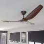 Ceiling Fan Delta LED 18W Dim 52 BRZ