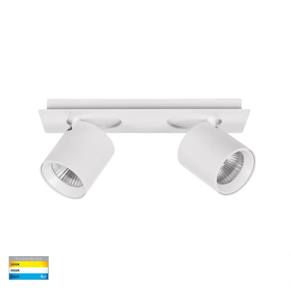 Wall light Sbarra Single Bar 2 Light 3CCT WHT