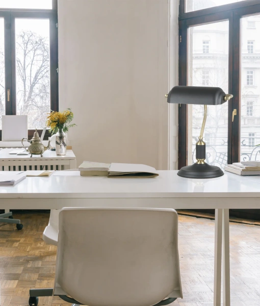 Desk lamp BANCA-T1 E27 BLK