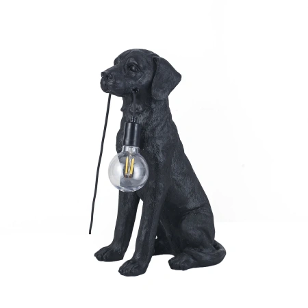 Table lamp Golden Retrieve LED Black