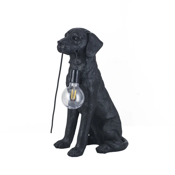 Table lamp Golden Retrieve LED Black