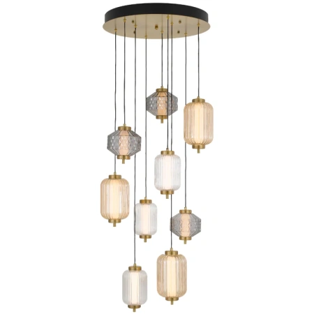 Pendant lamp Torso 9 D48 LED 50W 3K BRS