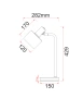 Table lamp FLOTAR-T1 E27 BLK