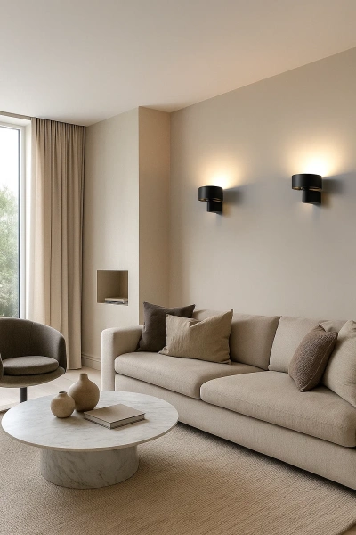 Wall lamp RONDO W1 BK