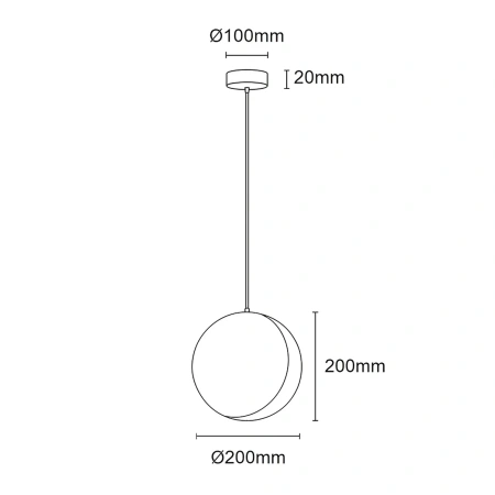 Pendant lamp Nacre Travertine G9 NT