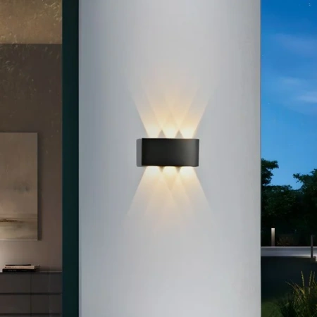 Wall light Maro Up & Down TRICol LED 6W IP54 12V BLK