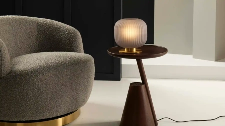 Table lamp Leone Satin Brass