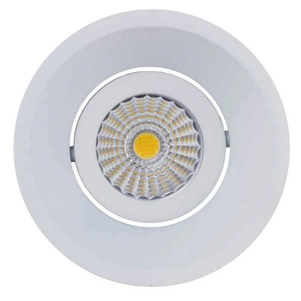 Recessed Downlight Round Deep tilt LED 13W 3K IP44 WHT