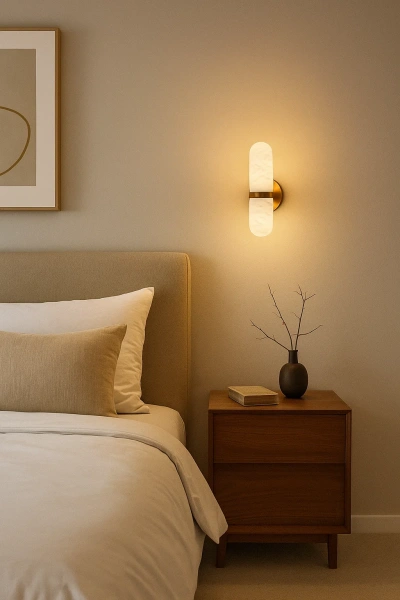 Wall light Alloza W1 Alabaster Spanish Marble G9 BRS