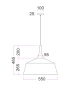Pendant Light Oxido Large 1LT E27 Travertine