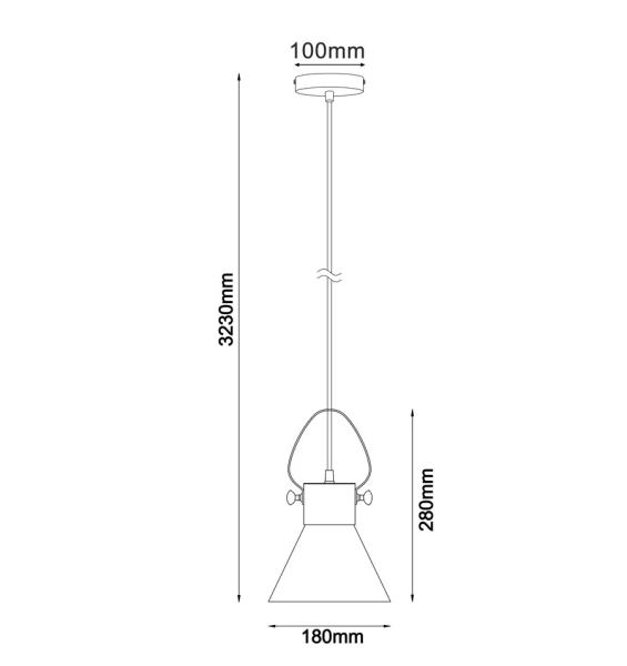 Pendant lamp FUMOSO Cone shape