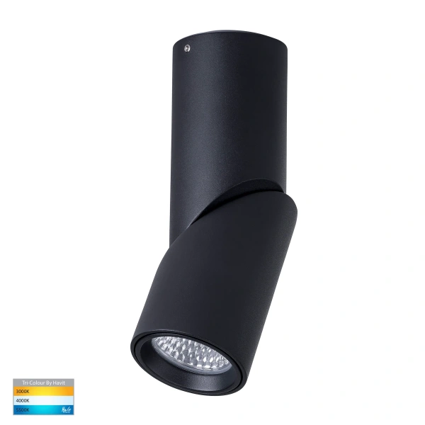 Surface downlight Nella Rotatable 12V 3CCT LED 7W BLK