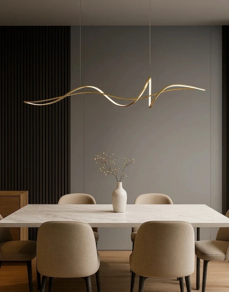 Pendant lamp Famous linear 2 P1 LED 20W 3K L1200 GL