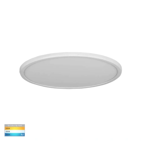 Ceiling lamp SLIM Oyster Light LED 24W 3CCT D30 HV5877T-WHT