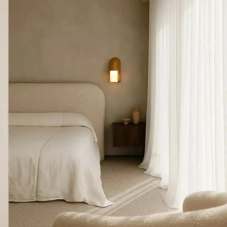 Wall lamp Arch wood LED