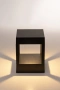 Garden light PELARE HV1699T-BLK-240V-SQ