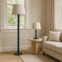Floor lamp Pearl Orb E27 CYAN