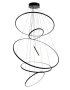 Pendant lamp Aria Modern 6 ring LED 65W 3CCT BLK