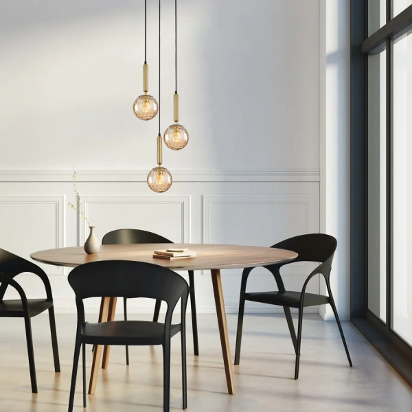 Pendant lamp TRATTINO 1X3R E27 brass Pendant lamp TRATTINO 1X3R E27 brass