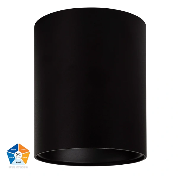 Surface downlight Nella BLK 5CCT LED 24W IP54 Surface downlight Nella BLK 5CCT LED 24W IP54
