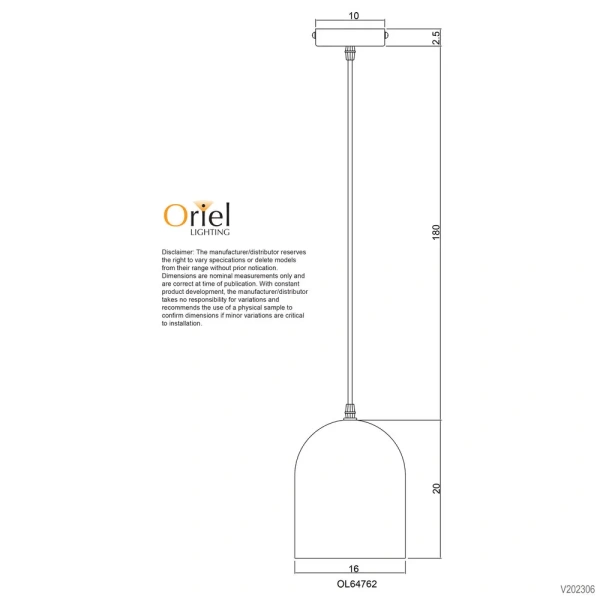Single pendant TERROS.160 TERRAZZO E27 Single pendant TERROS.160 TERRAZZO E27
