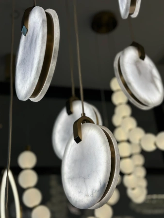 Pendant lamp Villastar 12 Alabaster Spanish Marble LED CCT Dim BRS