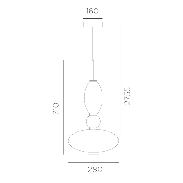 Pendant lamp Lumiere 1 SP LED 27W 3K  Pendant lamp Lumiere 1 SP LED 27W 3K