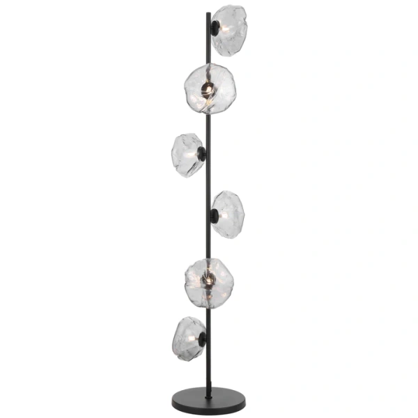 Floor lamp ZECCA 6 LTS D200 BLACK SMOKE