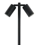 Spike light MR16 Double Adjustable IP65 BLK