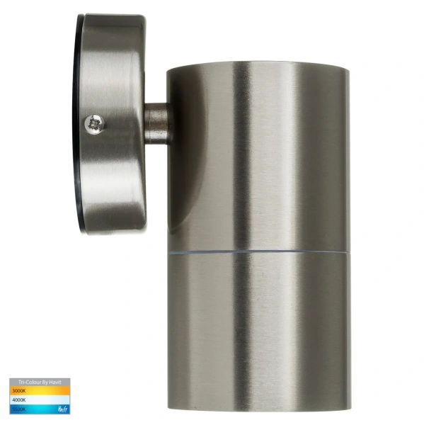 Wall light Fortis Stainless Steel 3CCT Fixed Down LED HV1172T IP65