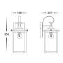 Wall light Madix E27 BLK