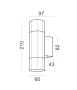 Wall light Octo Up and Down GU10 IP65  White